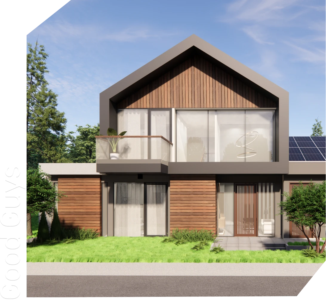 Eco-friendly home exterior design